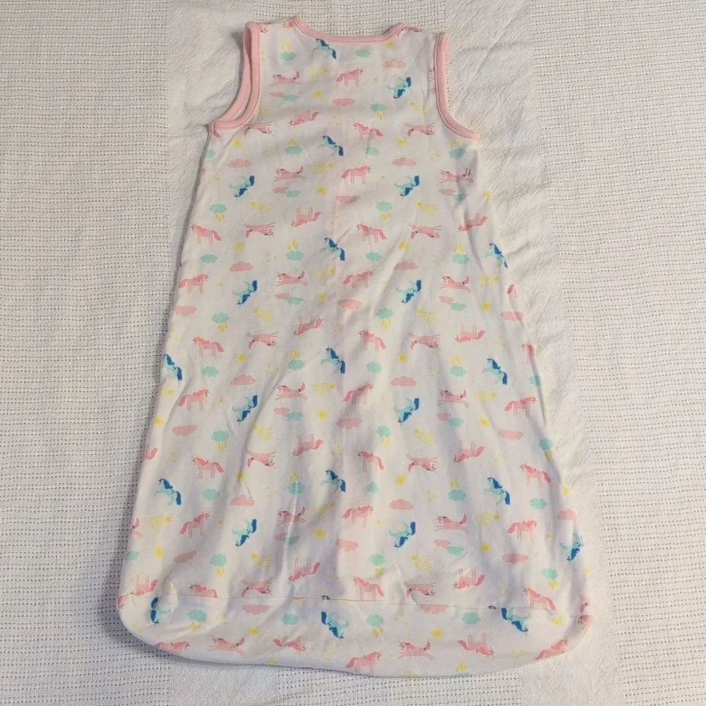 Carter's Medium 6-9 months Pink Unicorn Cotton Zippered Sleep Sack